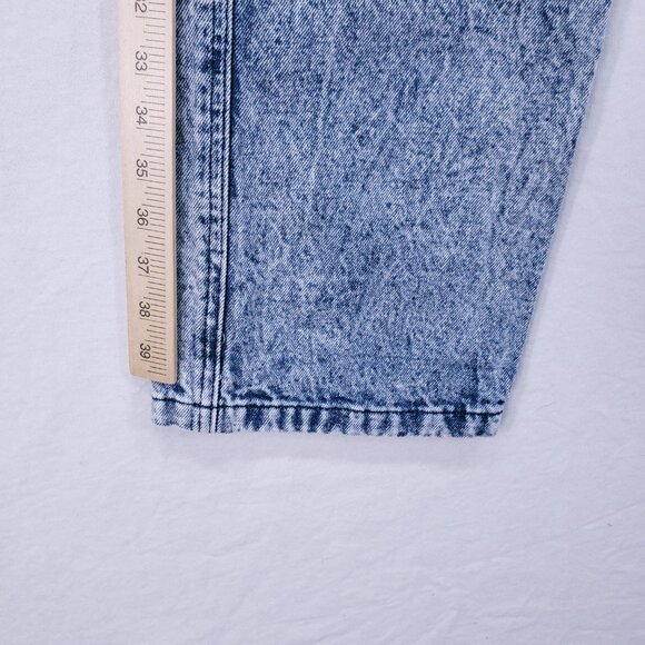 BP. Women's Blue Acid Wash High Waisted Pockets Cargo Straight Leg Pants Size 25 - Picture 6 of 16